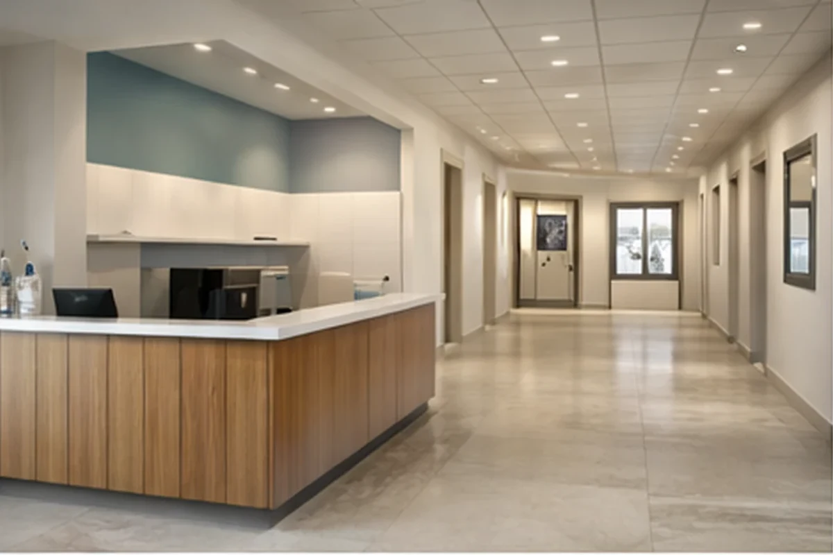 Medical and dental office cleaning with attention to high-touch areas and schedules